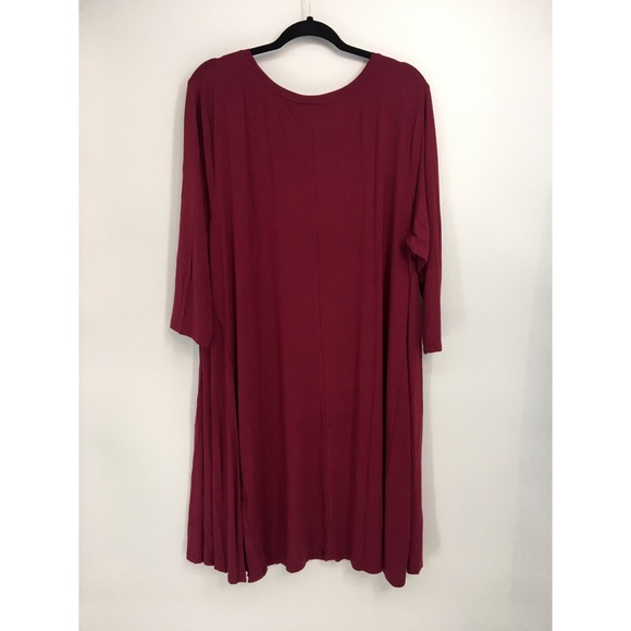 Style & Co Cranberry Light Weight Swing Midi Dress - Picture 2 of 5